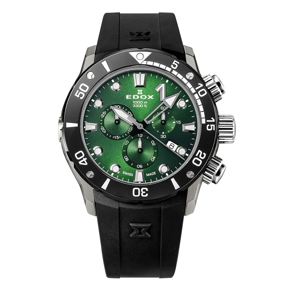 デルフィン オリジナル クロノグラフ 10110-3M-NIN｜エドックス