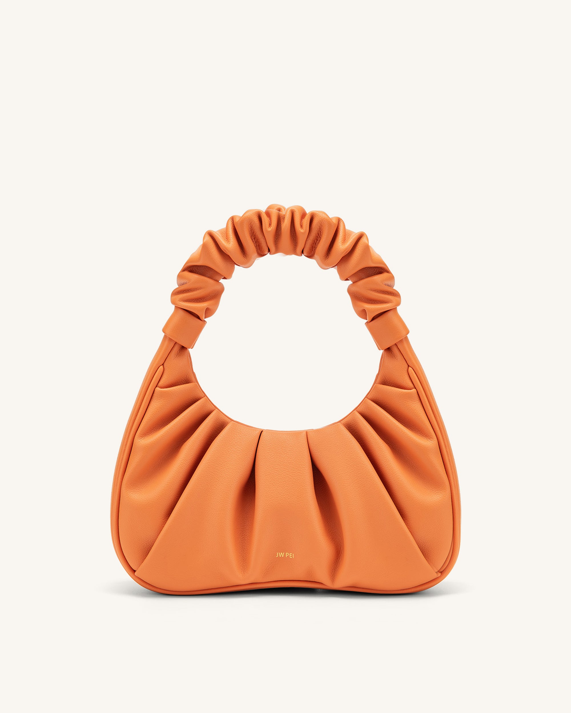 Gabbi Ruched Hobo Handbag - Orange | JW PEI