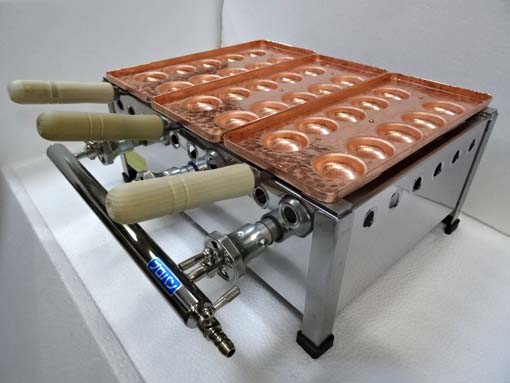 銅製 明石焼き 4枚 銅製 明石焼き 4枚 銅製 明石焼き 4枚 家庭