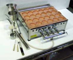 大判焼器・回転焼器・今川焼き器・御座候焼き器・太鼓焼き器 24穴