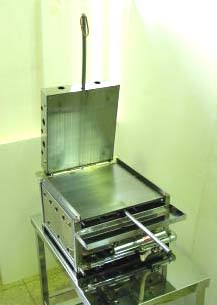 プレス式 業務用 ガス いか焼機 卓上式 棒式