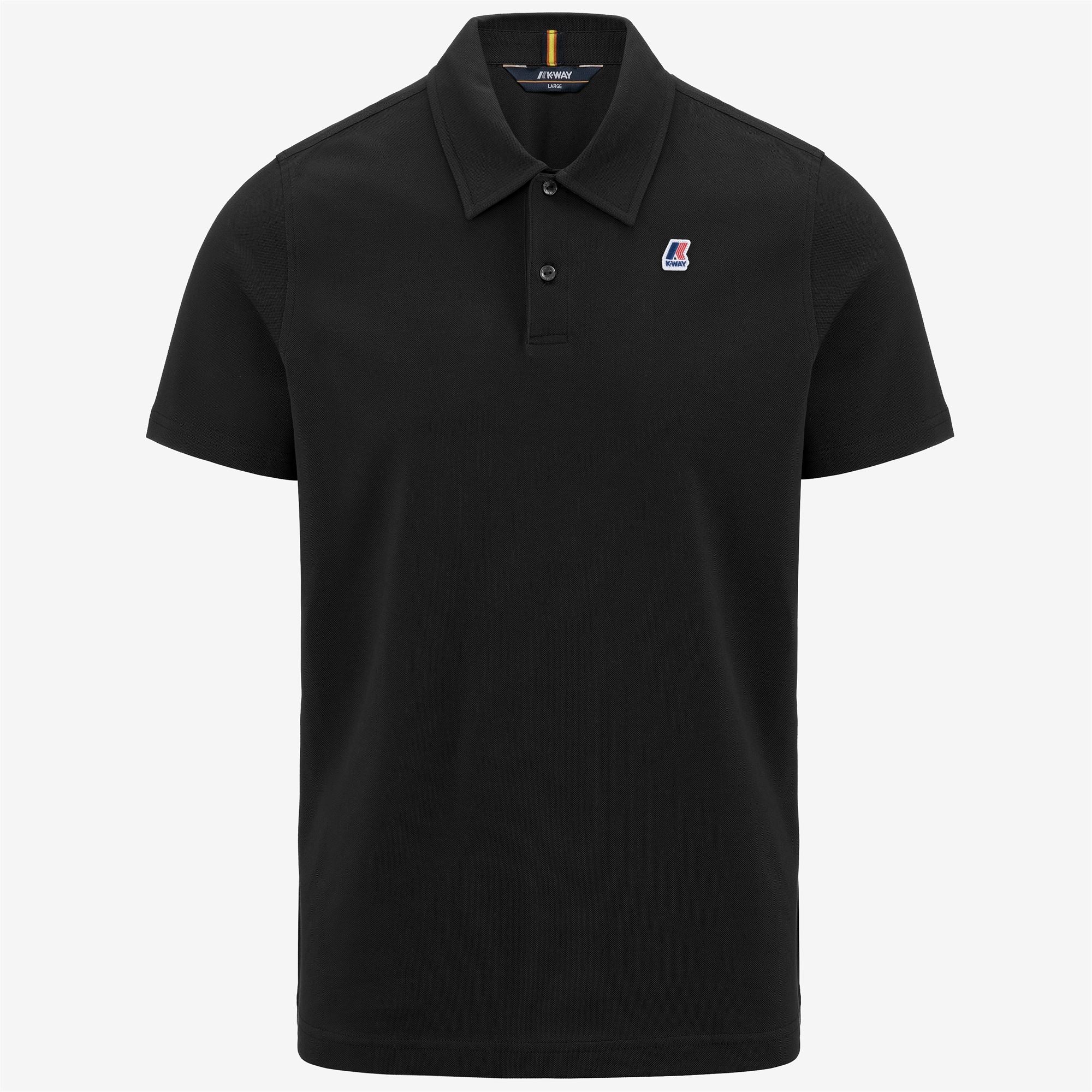 Polo Shirts Man GREGOIRE TAPE Polo BLACK PURE