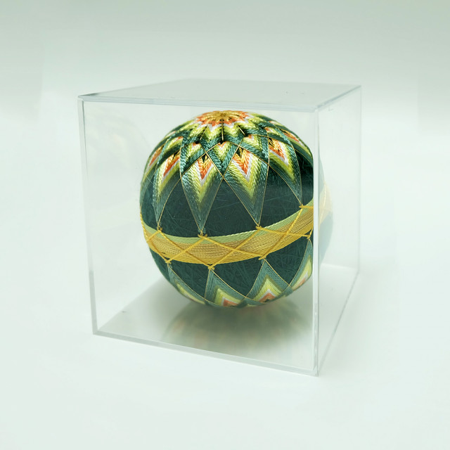 加賀てまり 二つ菊（中）緑｜加賀てまり｜オンラインショップ