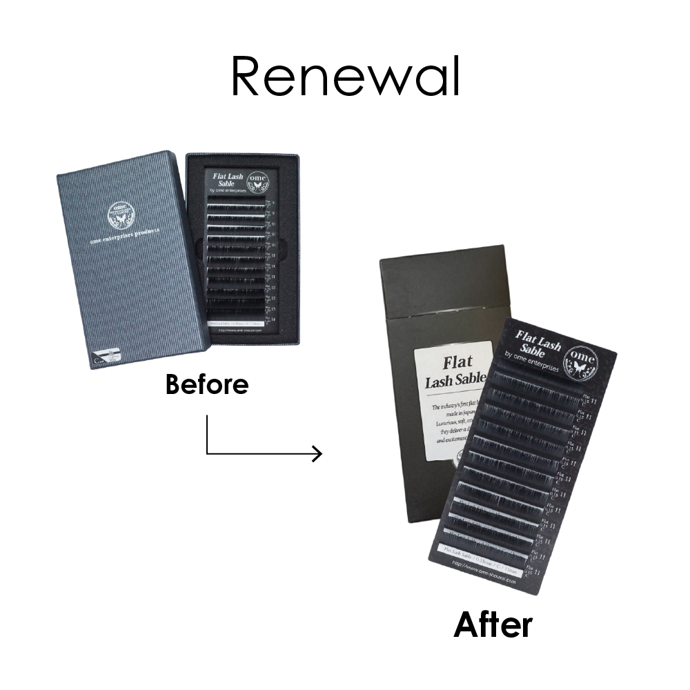 Flatラッシュ・セーブル【Jカール】【長さmix】 / 【ome