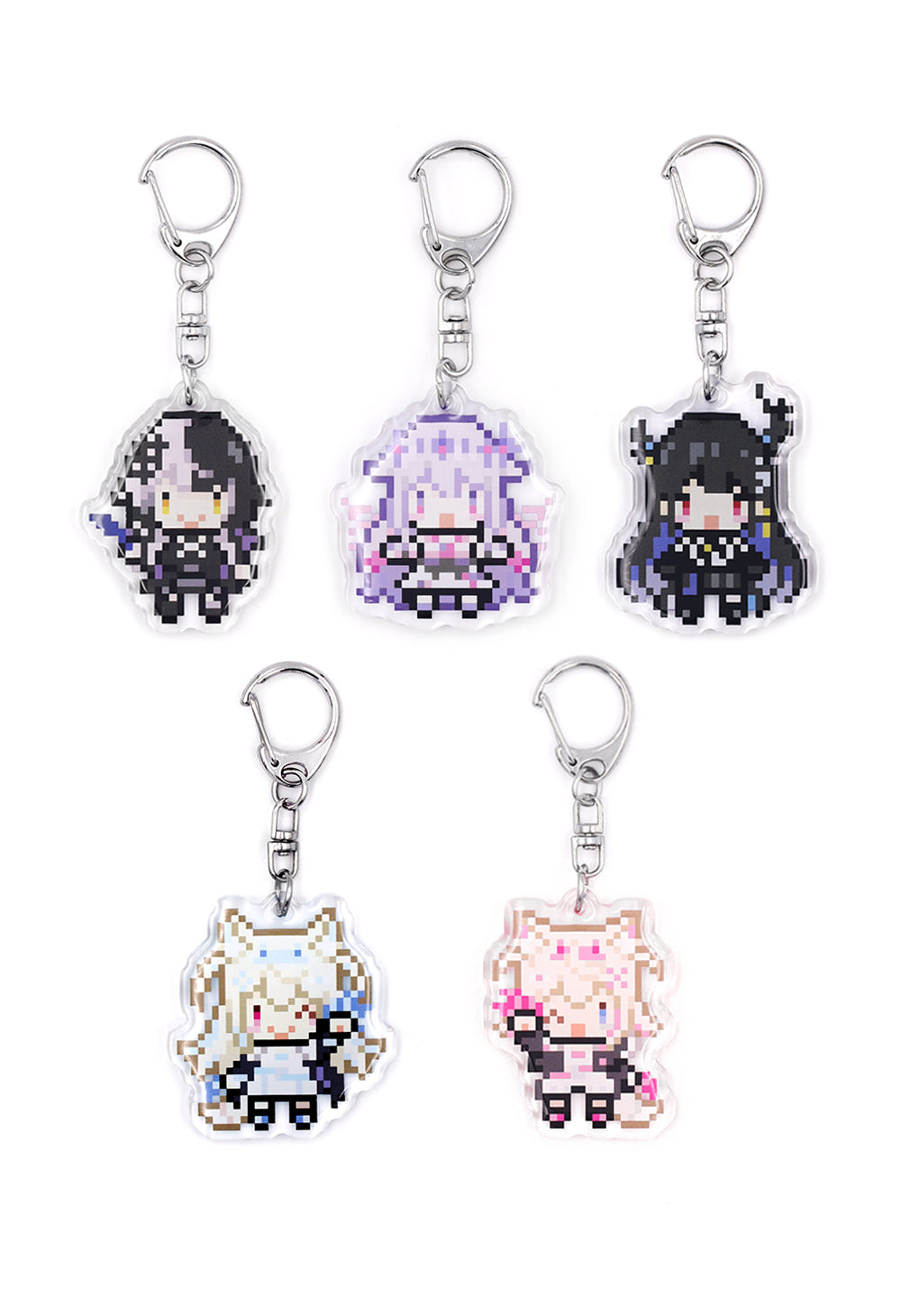 PIXEL holoAdvent Acrylic Keychain – OMOCAT