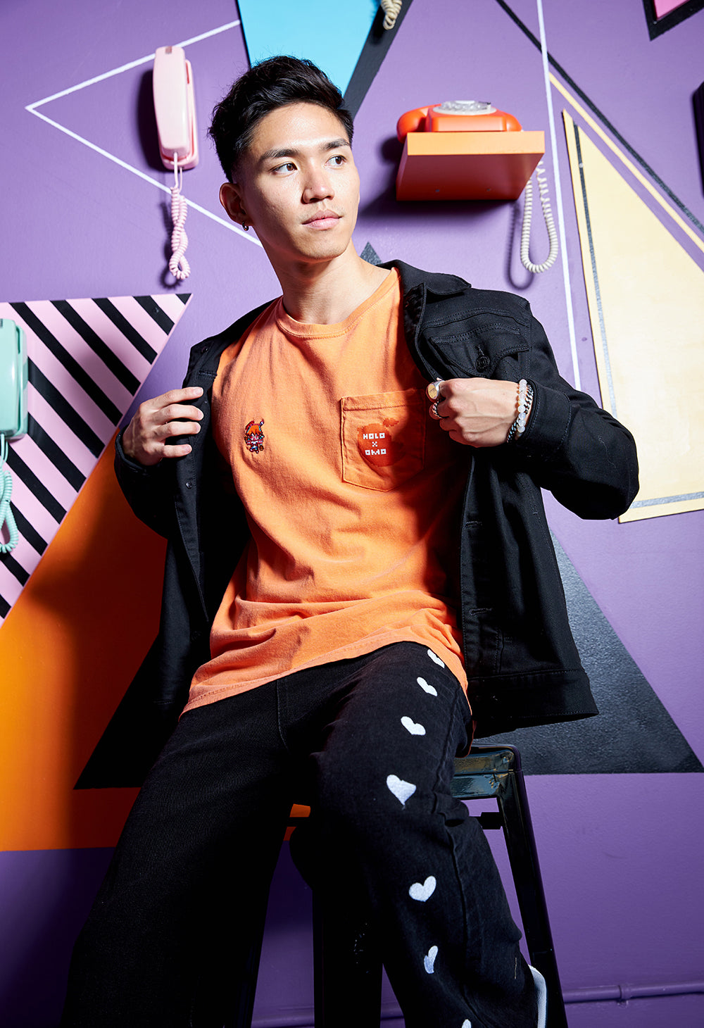 PIXEL KIARA Pocket T-Shirt – OMOCAT