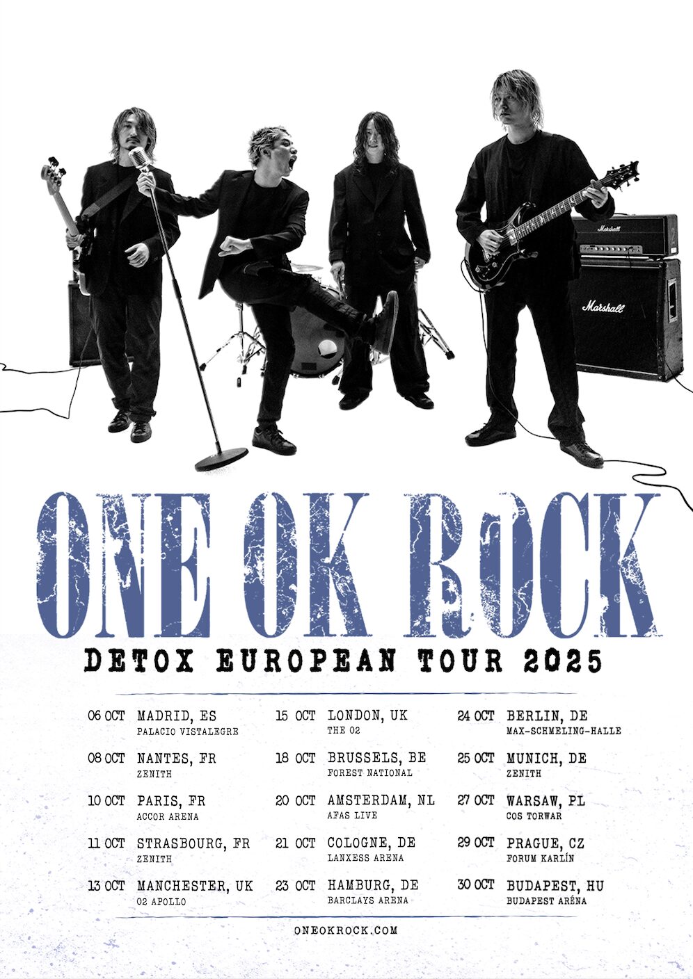 ONE OK ROCK DETOX European Tour 2025 | ONE OK ROCK公式ウェブサイト