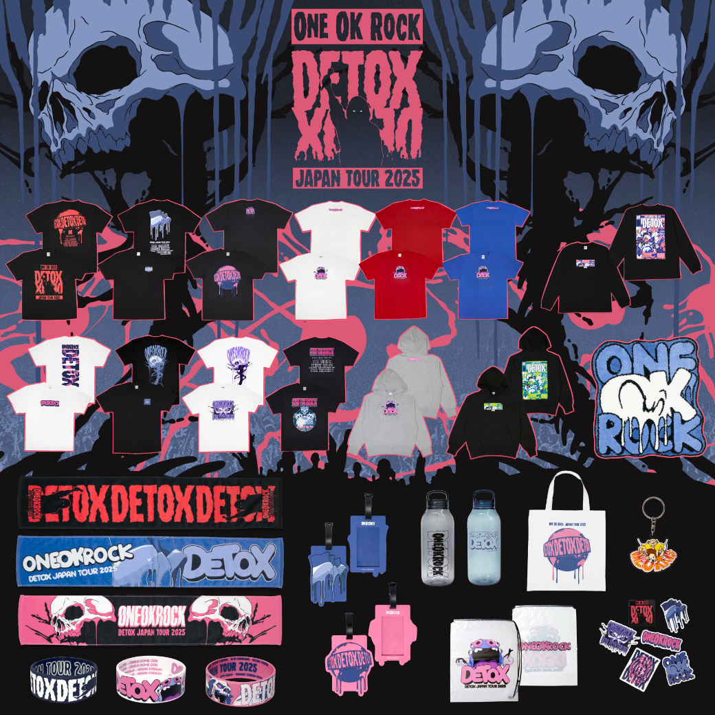 ONE OK ROCK DETOX JAPAN TOUR 2025」オフィシャルグッズ事前通信販売