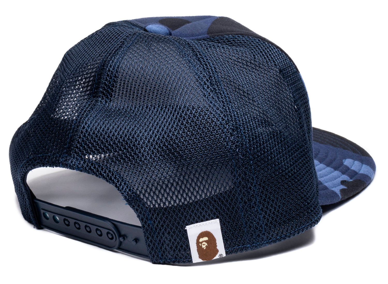 A Bathing Ape Color Camo NYC Logo Mesh Cap in Navy – Oneness Boutique