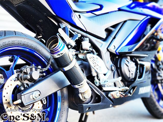 ☆YZF R25 MT25用 ワンズ管 リアルカーボンVer スリップオン