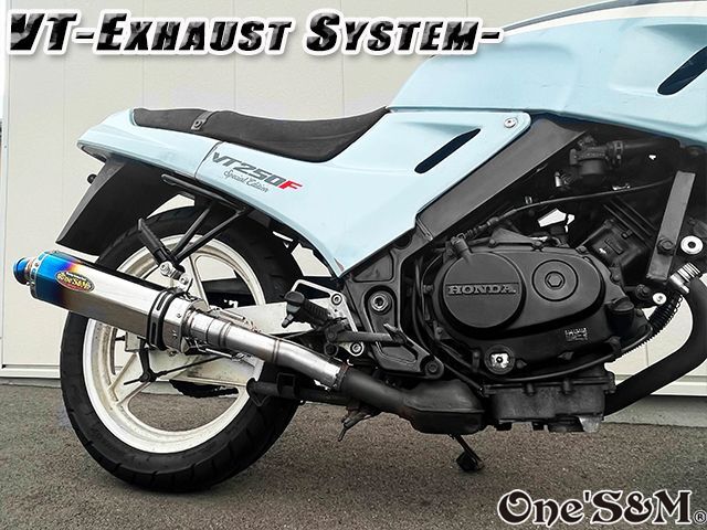 純正エキパイ専用 50.8mm マフラー中間パイプ付き VT250F VTZ250 FG FH