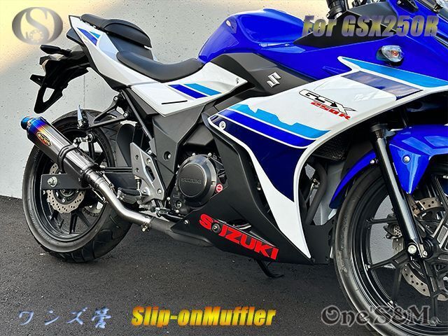 ☆純正エキパイ専用 GSX250R 2BK-DN11A用 スリップオン マフラー