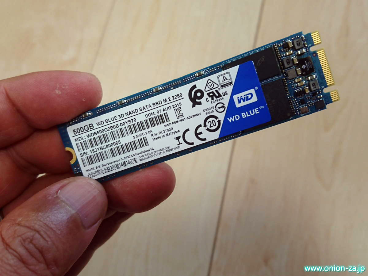 中古のLet's note CF-MX3を購入してM.2 SATA SSDを交換してみたので