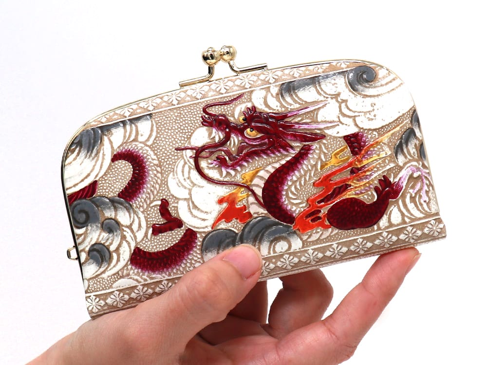 龍＜ワイン＞ 天溝がま口［t］