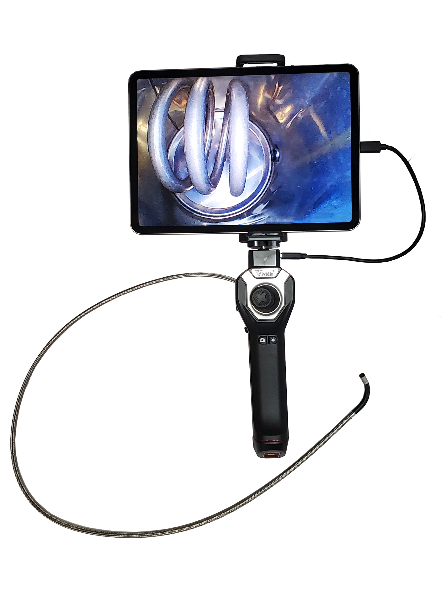 Vividia CX-6010i 6mm Flexible Joystick Borescope for iOS and