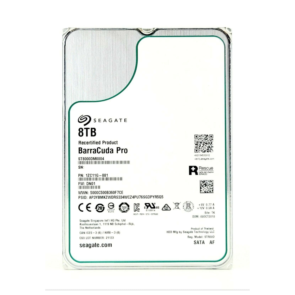 Seagate BarraCuda Pro 8TB 7200RPM 3.5