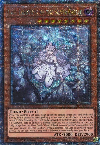 遊戯王　迷宮城の白銀姫 絵違い 25th レディオブザラビュリンス　2枚 迷宮城の白銀姫(25thレア/イラスト違い) | クォーターセンチュリー