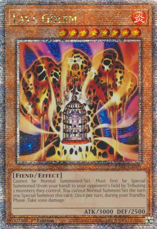 溶岩魔神ラヴァゴーレム美品レリーフ遊戯王3期旧レリーフ