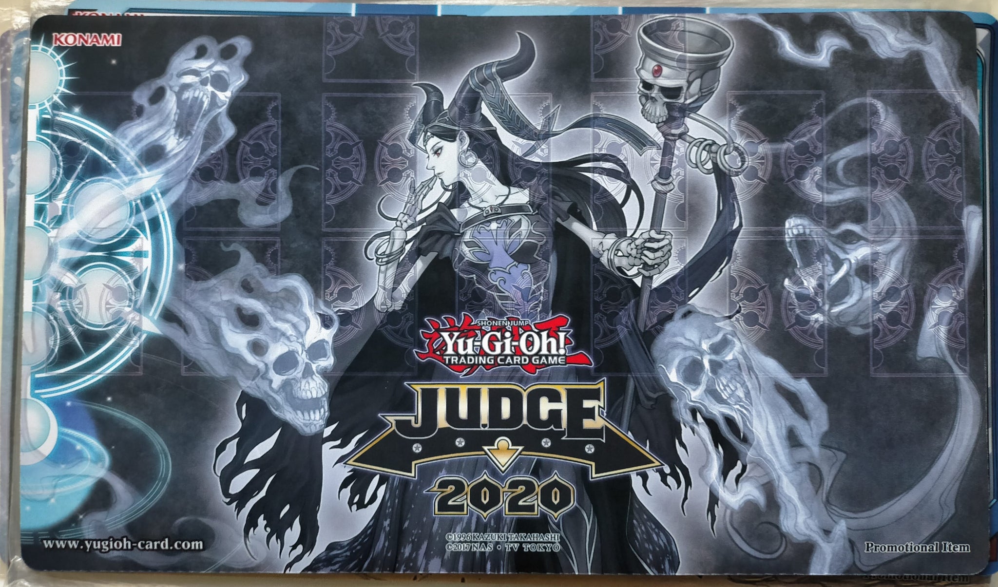 遊戯王 公式 JUDGE 2020 死の王ヘル プレイマット 開封済み傷あり