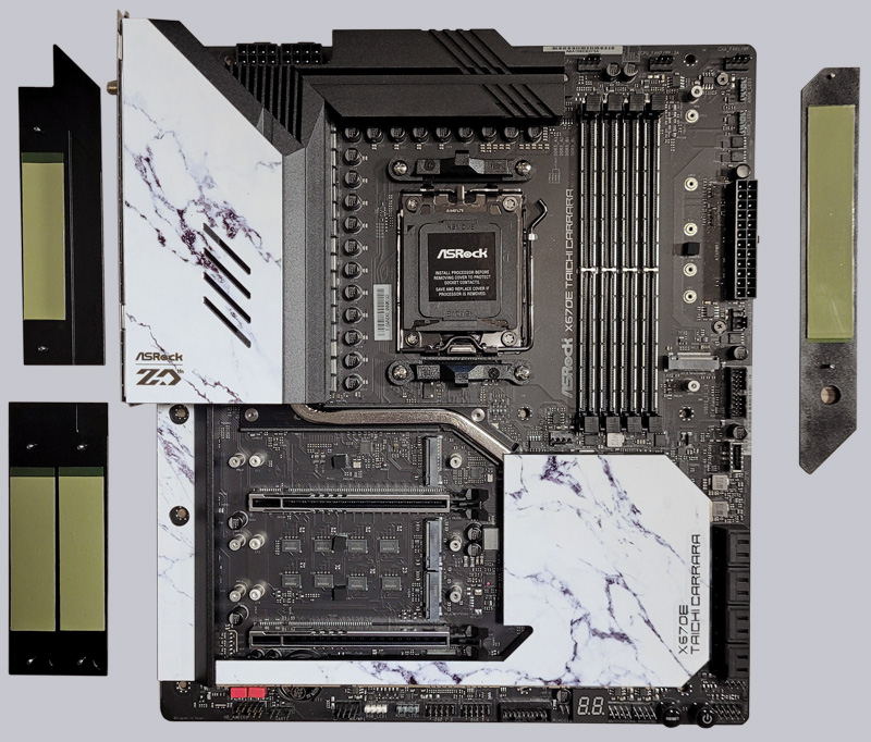 ASRock X670E Taichi Carrara Motherboard Review Layout, design and
