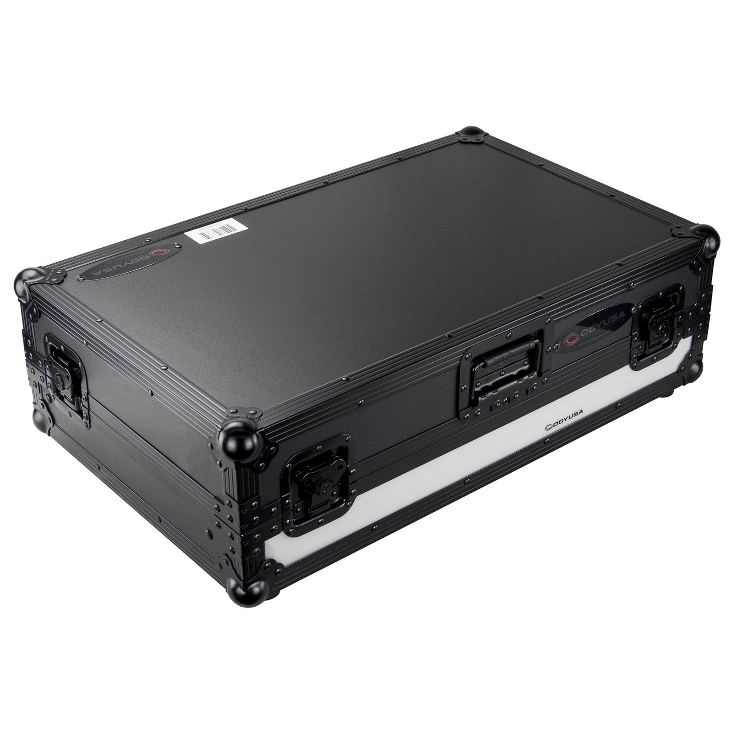 Black Pioneer DDJ-SX / DDJ-SX2 Case with 1U Rack Space LED panel