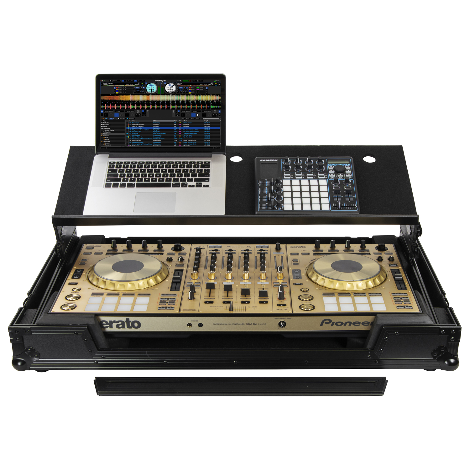 Black Pioneer DDJ-RZ / DDJ-SZ / DDJ-SZ2 Flight Case with Angle