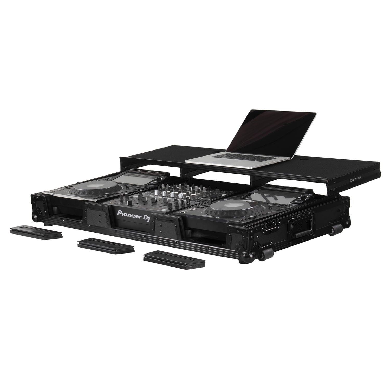 Odyssey Full Glide Platform Black Label DJ Coffin Flight Case for