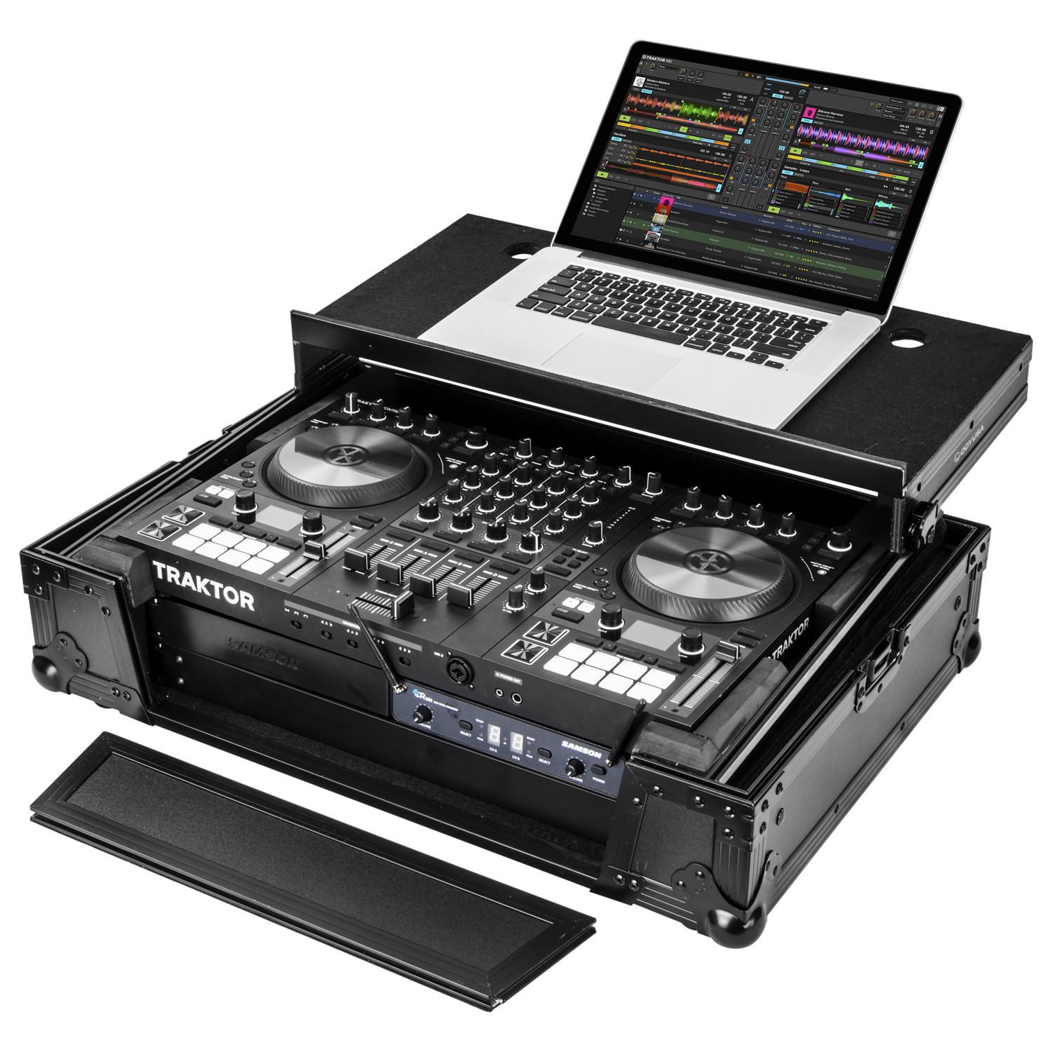 Traktor Kontrol S4 MK3 Black Case with 2U and Glide Platform