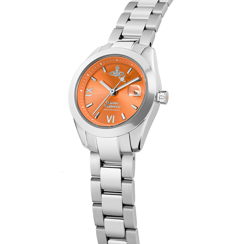 Vivienne Westwood Ladies Fenchurch Orange Dial Bracelet Watch VV292ORS