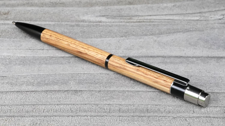 ◎ デュラクリック・スリム (ノック式ボールペン) ブラックアルマイト