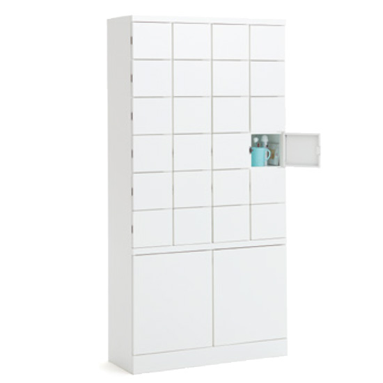 4524AZ-ZA75 オカムラ レスピア アクセサリー収納 24人用 シリンダー錠