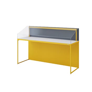 B2B8KF-ZH13 オカムラ ノンエアタイト式透明アクリルショーケース 幅