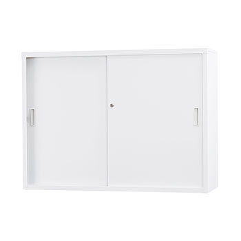 TS-43DS 豊國工業 スチール引戸書庫 上下兼用 ホワイトグレー 幅1200