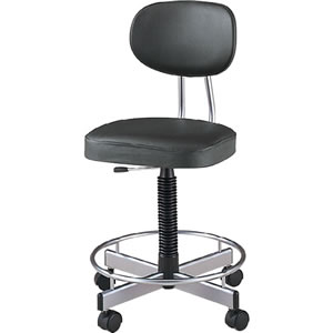 TL-E17L-Z-BK ノーリツイス 導電チェア背付 足掛け付 ブラックの通販