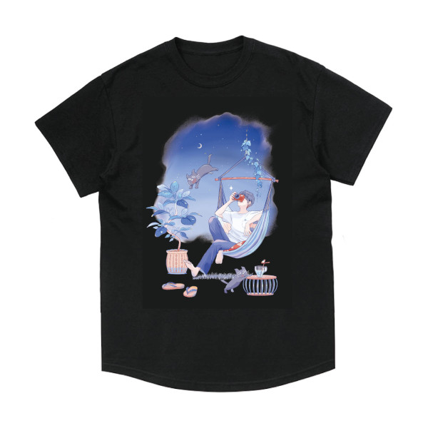 TOP4 OFFICIAL GOODS STORE/商品詳細 キヨ猫Tシャツ (キヨとキヨ猫) 黒