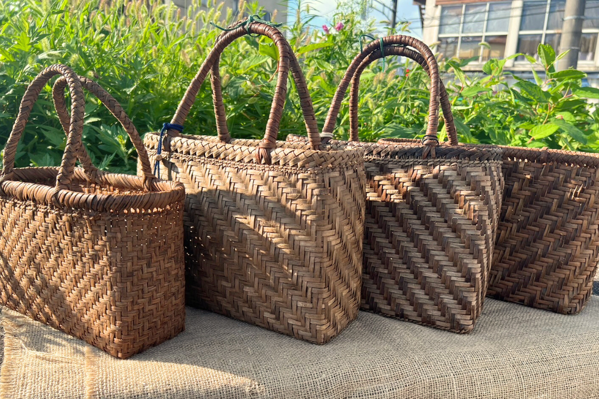 くるみ模様 かごバッグ】伝統工芸品つる細工 - おぐにもん – 山形小国