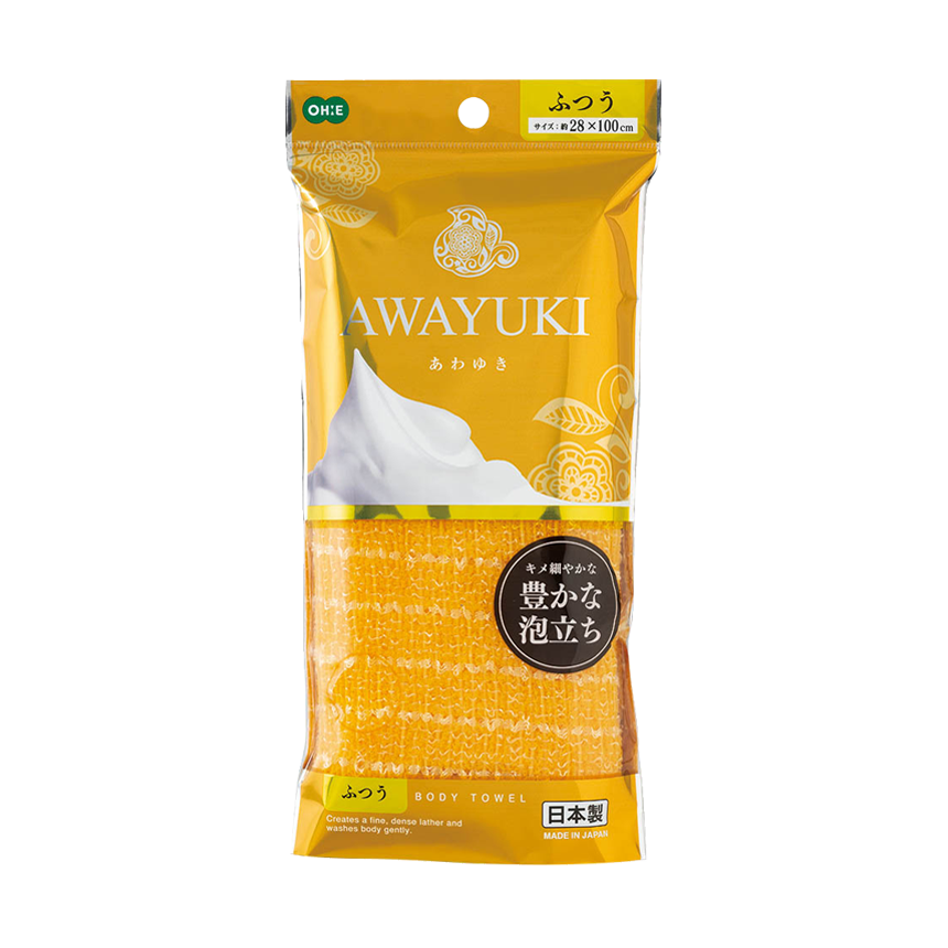 あわゆき ナイロンタオルふつう オレンジ | 製品情報 | 株式会社オーエ