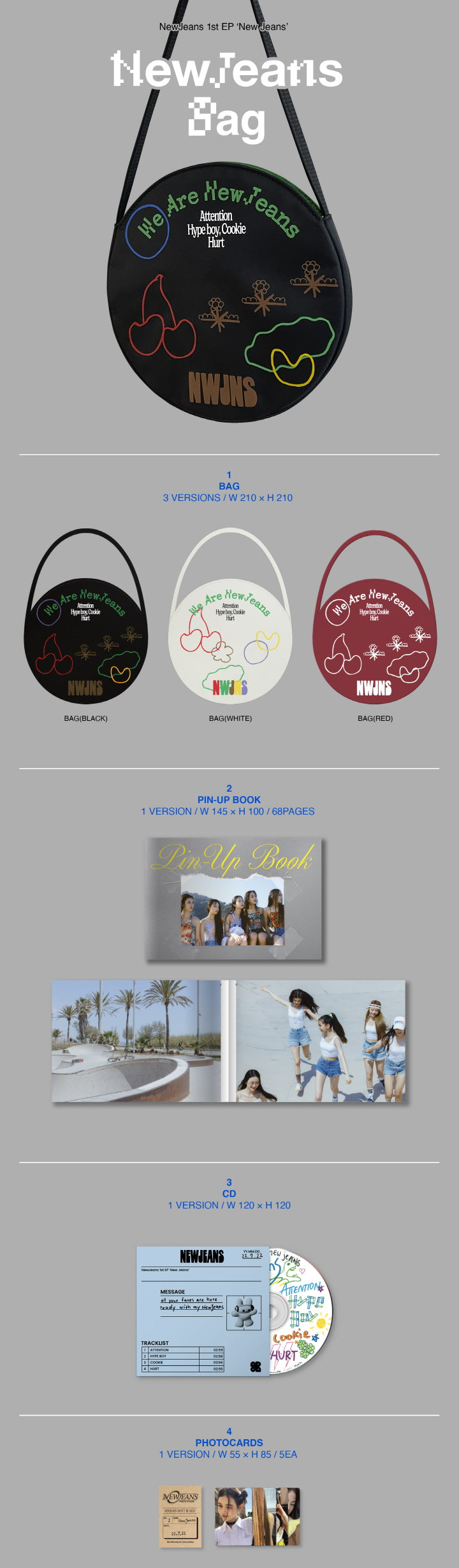 NEWJEANS - 1ST EP ALBUM - NEW JEANS (BAG VER.) — Oh Seoul Happy