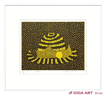 B*B様 草間彌生【帽子】肉筆/表裏サイン有り/油彩/アクリル/絵画/額縁