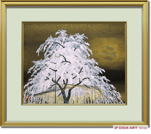 加山又造 夜桜 | 絵画など美術品の販売と買取 | 東京・銀座 おいだ美術