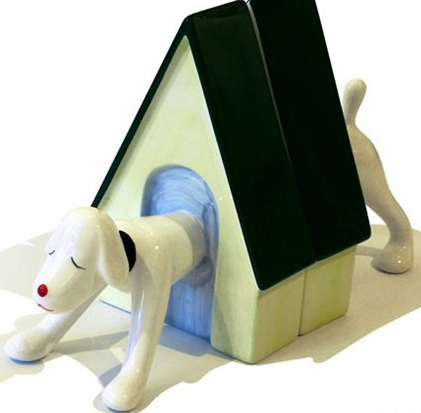 奈良美智 PUPPY BOOKEND | 絵画など美術品の販売と買取 | 東京・銀座