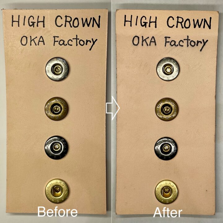 HIGH CROWN ジャンパーホック (極小/ No.7070) ニッケルメッキ《革の為