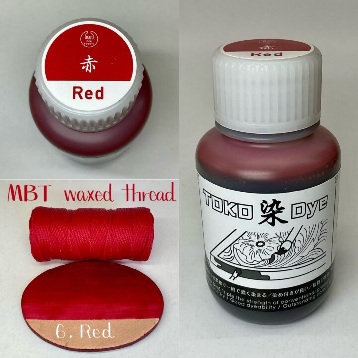 TOKO染Dye (赤 Red) 100ml【皮革用水溶性濃縮染料】｜製品紹介｜レザー