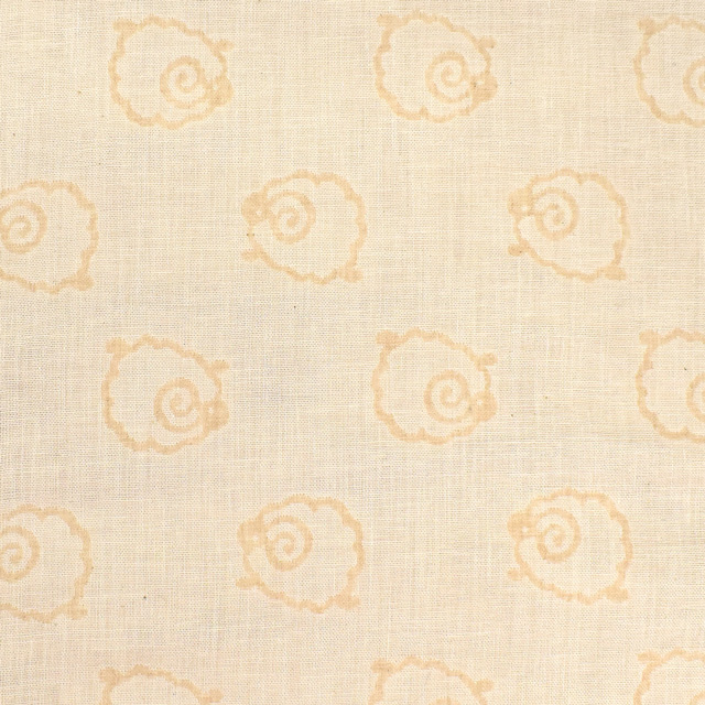 生地 オーガニックコットン ダブルガーゼ（R0529） J3.ヒツジ オカダヤ