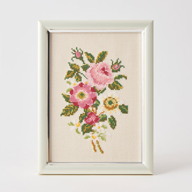 刺しゅうキット 戸塚刺しゅう 花と果物のクロスステッチ ボタニカル野