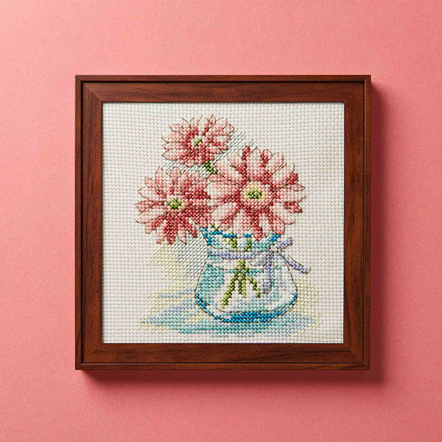 刺しゅうキット 戸塚刺しゅう 花の色 クロスステッチキット（825