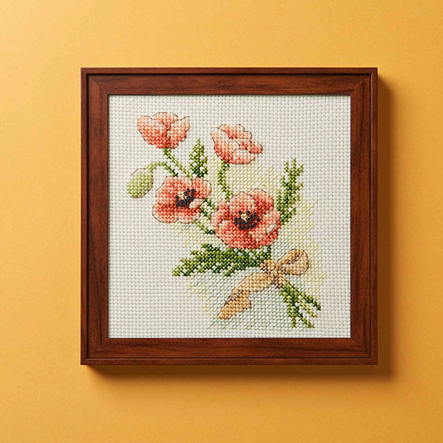 刺しゅうキット 戸塚刺しゅう 花の色 クロスステッチキット（825