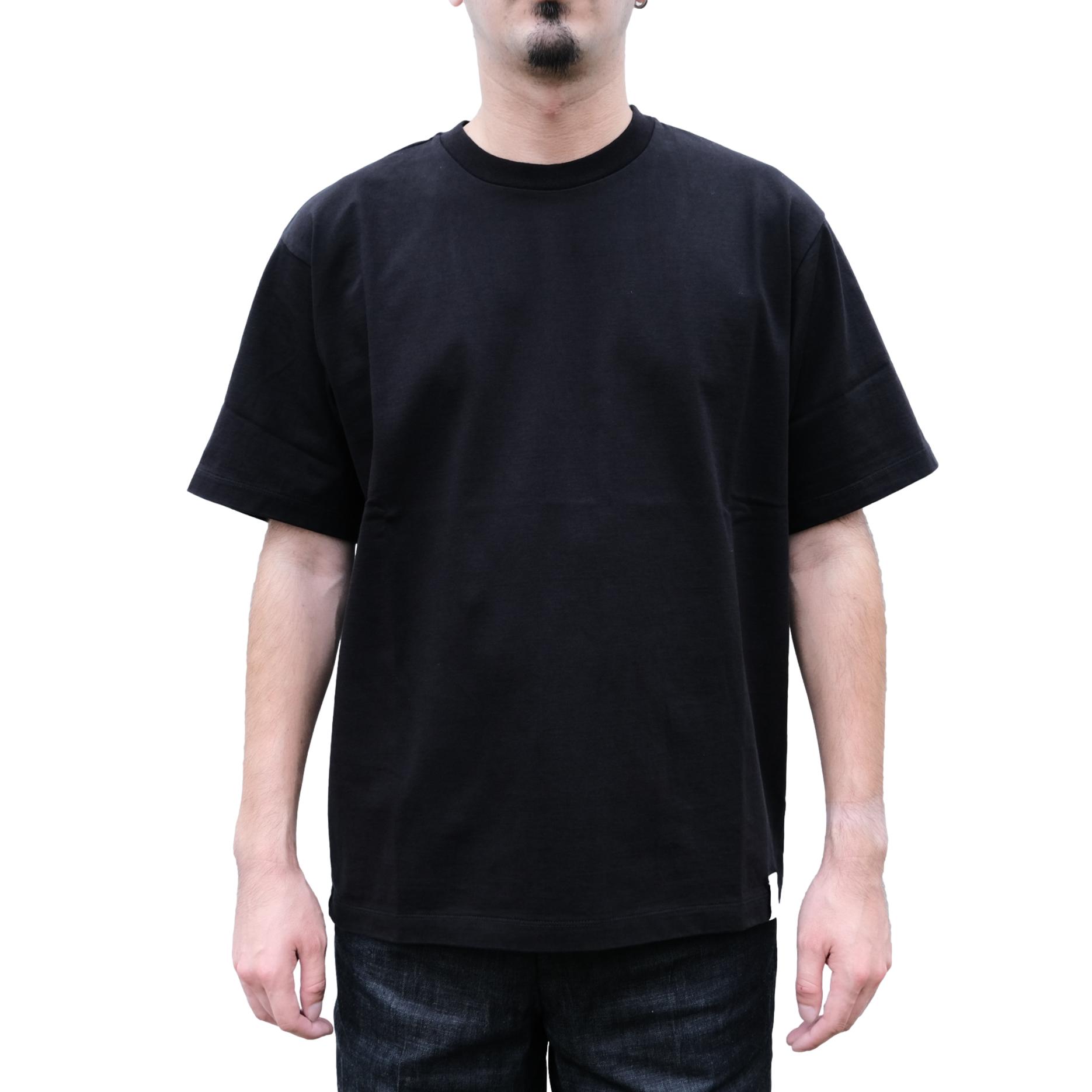 Momotaro Suvin Gold S/S Tee (Black) - Okayama Denim