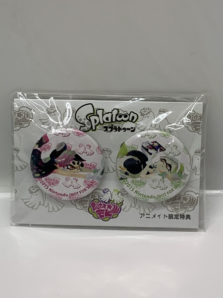スプラトゥーン シオカラーズ 缶バッジ アニメイト限定特典 未開封