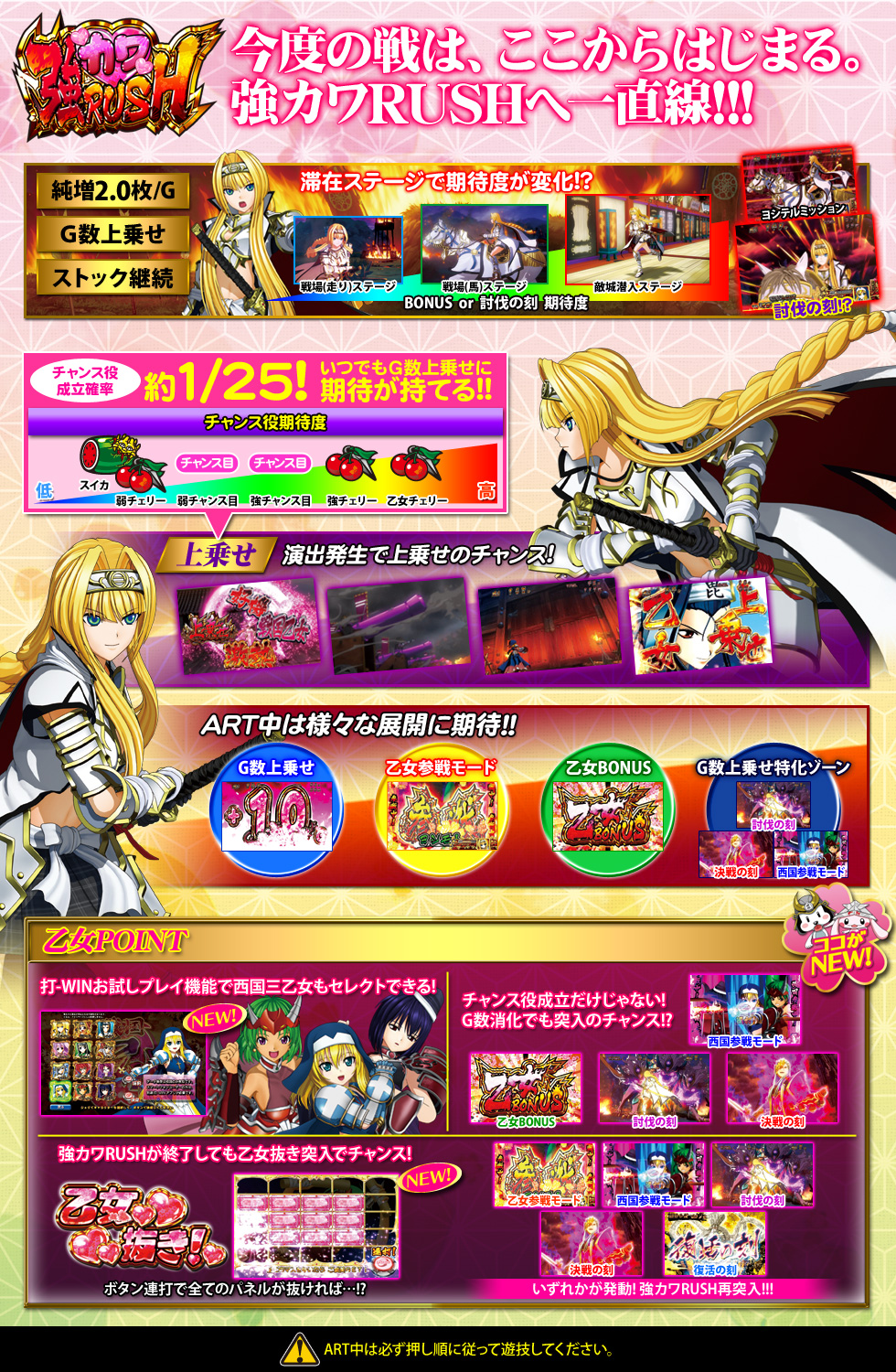 強カワRUSH | +++ 戦国乙女～剣戟に舞う白き剣聖～西国参戦編 +++